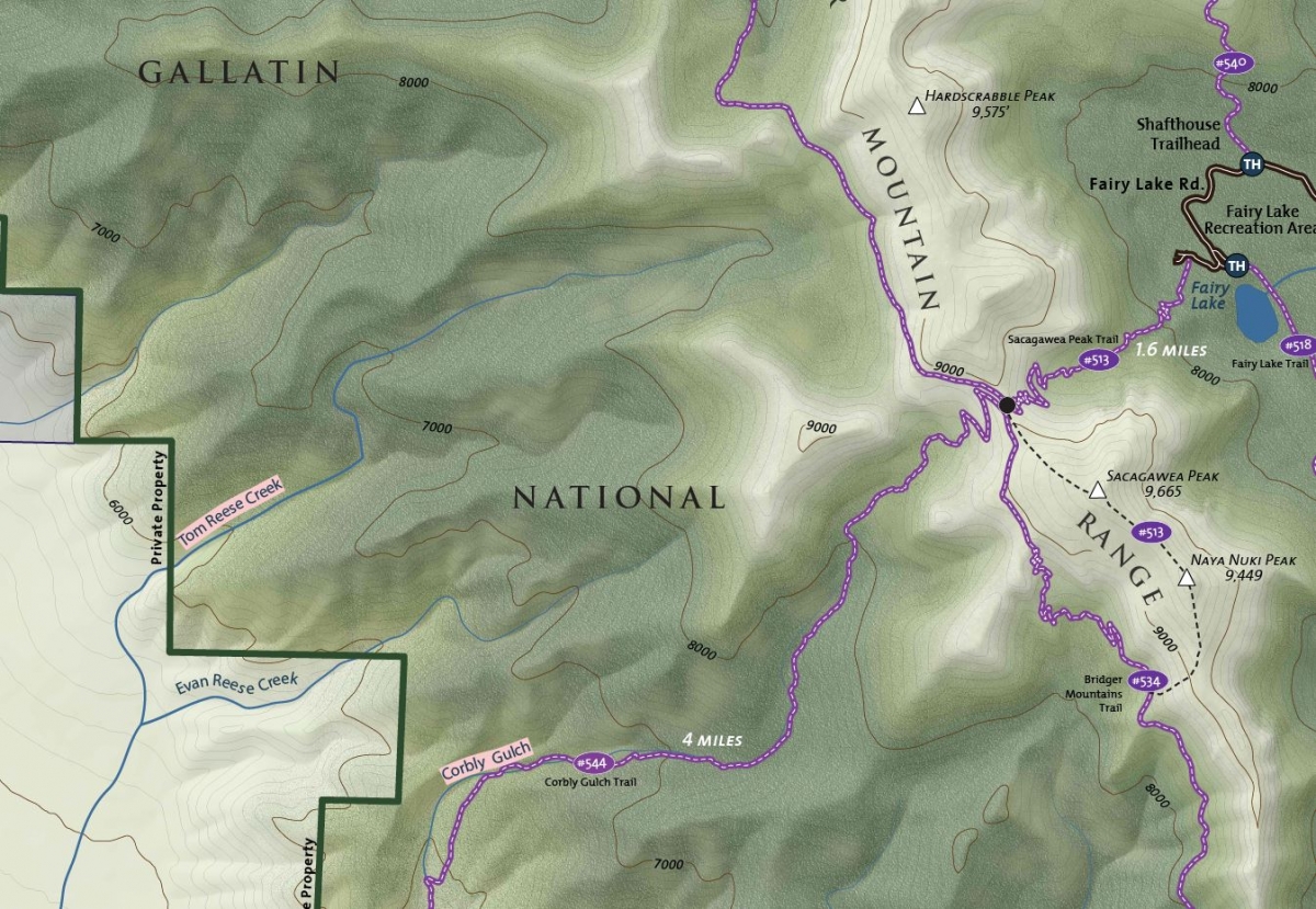 Gallatin Valley Land Trust – North Cottonwood Trailhead Map – Gage ...